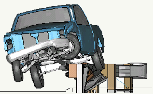 Vehicle Impact With Curb-and-Guardrail Systems