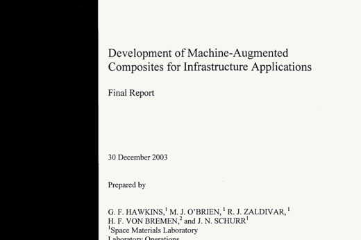 Development of Machine-Augmented Composites for Infrastructure Applications
