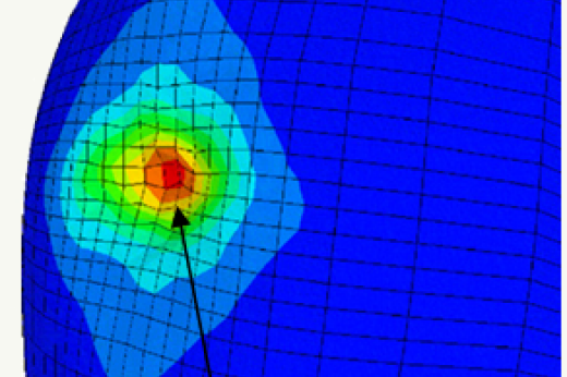 Ballistic impact of a KEVLAR helmet: Experiment and simulations