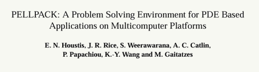 PELLPACK: A Problem-Solving Environment for PDE-Based Applications on Multicomputer Platforms