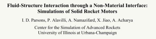 Fluid-Structure Interaction through a Non-Material Interface