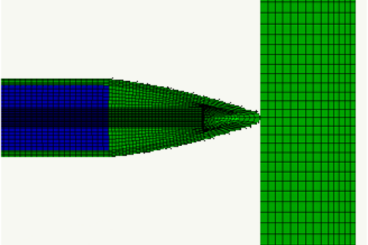 Numerical Simulation of Impact on Ceramic Armour System