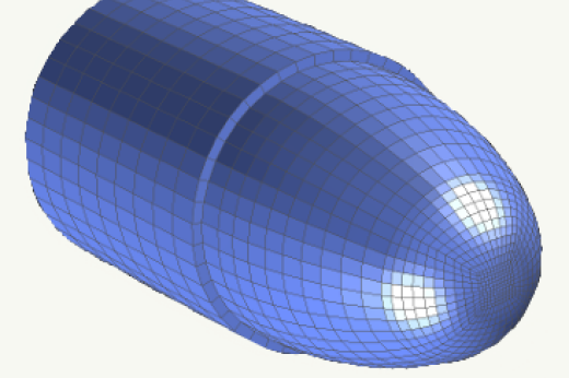 FINITE ELEMENT ANALYSIS AND MODELING OF A .38 LEADROUND NOSE BALLISTIC GELATIN TEST
